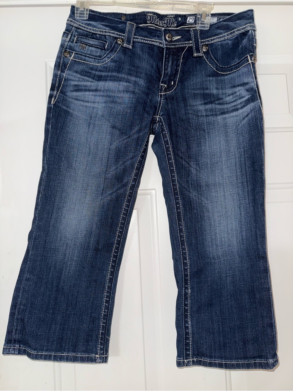Miss Me Dark Blue cropped Jeans - Women's